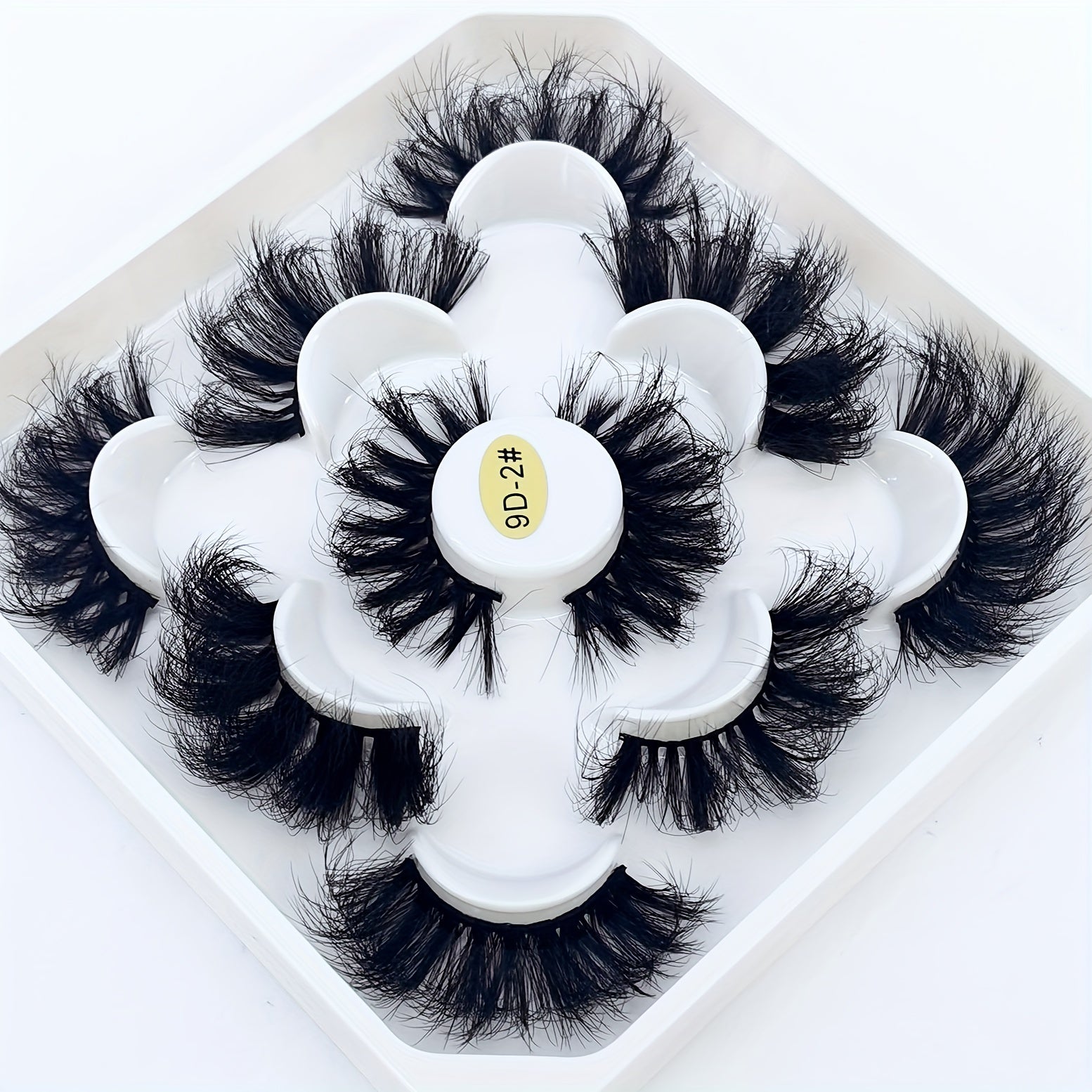 5 Pairs Faux Mink Eyelashes Long-lasting Fluffy Charming Eyelashes