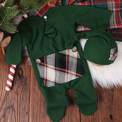 Newborn Christmas Photo Shooting Set Baby Romper Photography Costume
