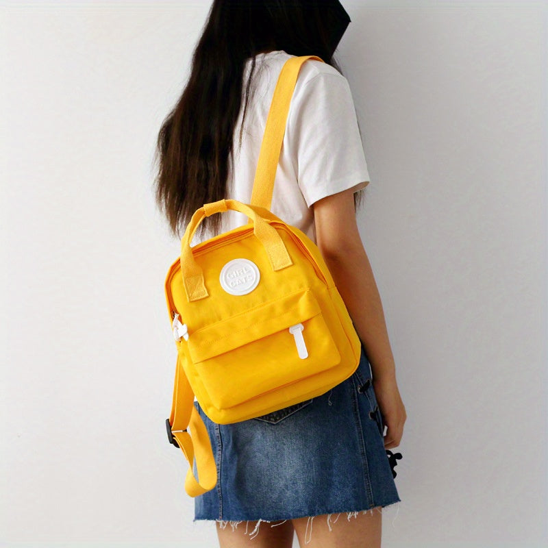 Minimalist Preppy School Backpack Stylish Daypack School Bag