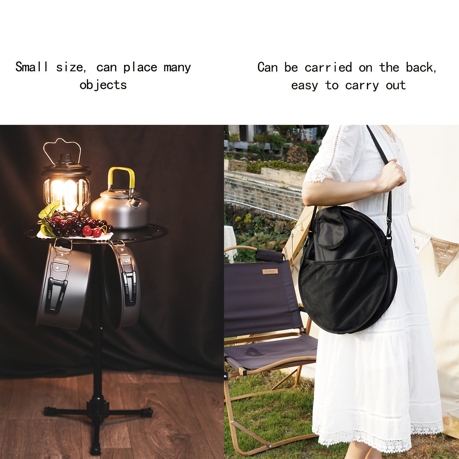 Aluminum Table Retractable Foldable Portable Adjustable Tripod Table