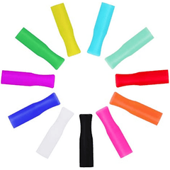 Silicone Straw Tips Covers for Stainless Steel Straws