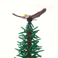 2pcs Bald Eagle Animals Birds Building Blocks Accessories Fun MOC Scene Gift