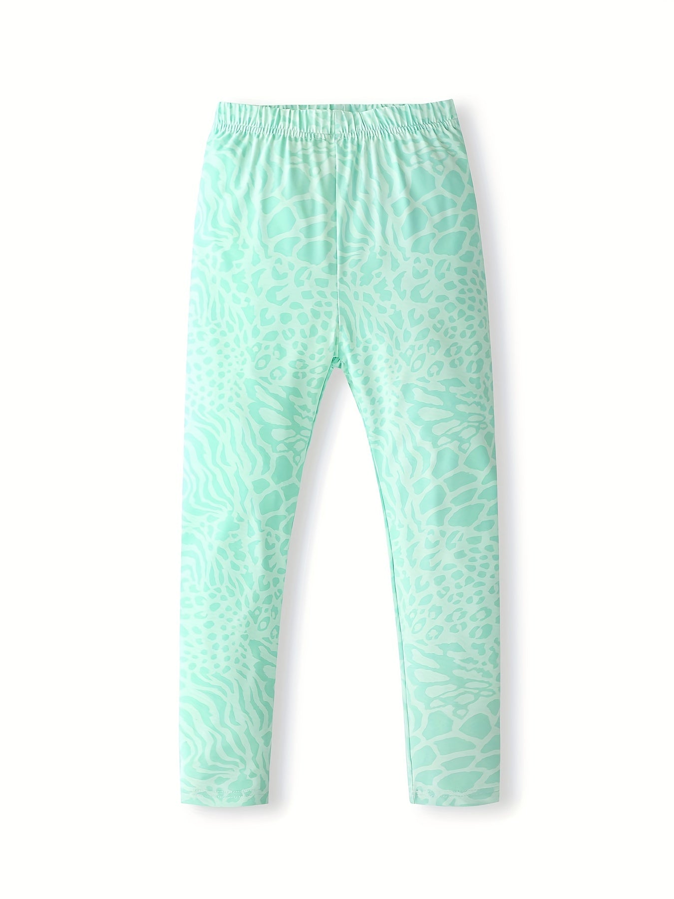 3pcs Leopard Leggings For Girls High Stretch Tight Pants