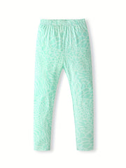 3pcs Leopard Leggings For Girls High Stretch Tight Pants