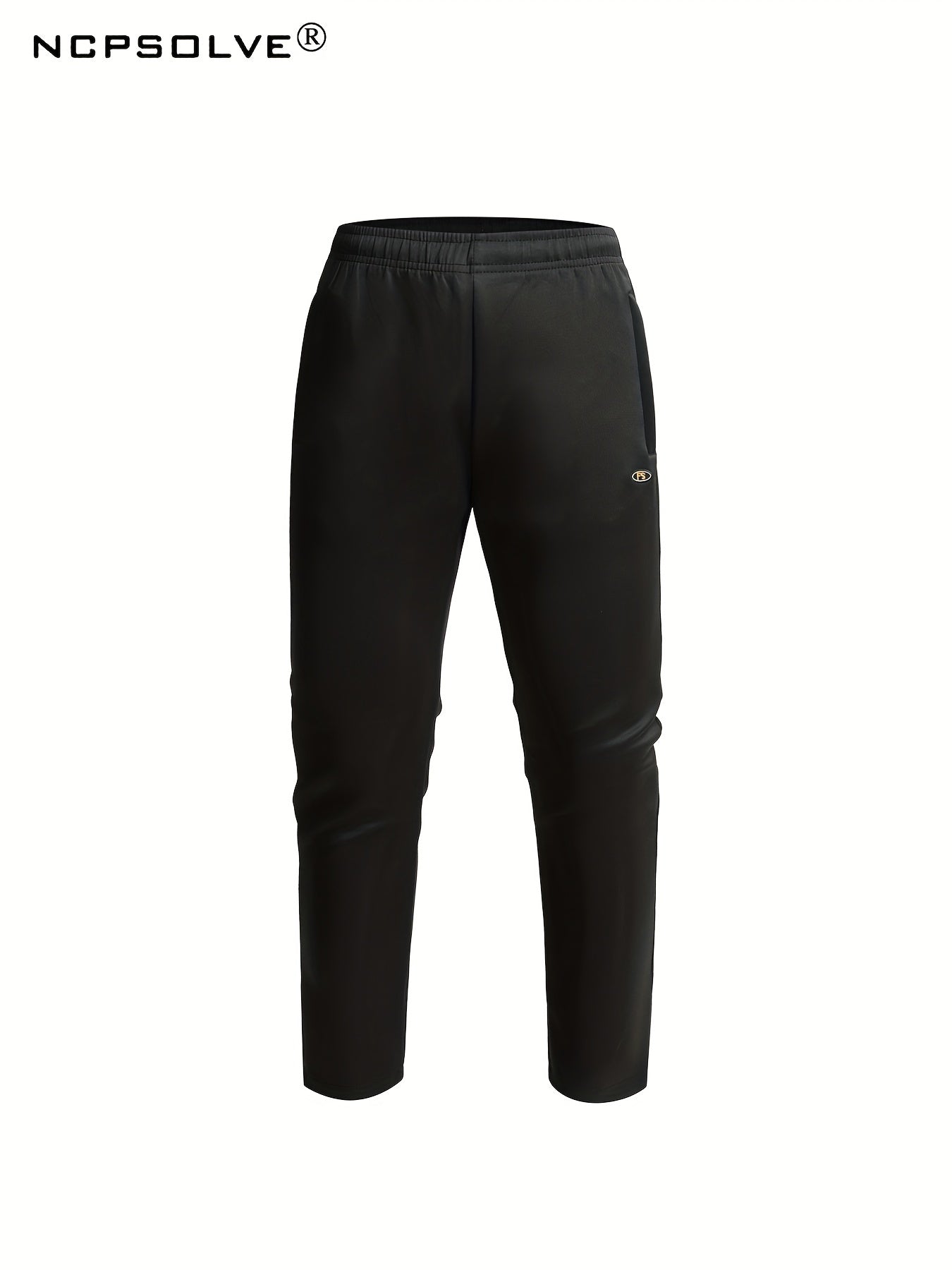Men's Sports Suit with Stand Collar Zip Up Jacket & Stretch Waist Pants