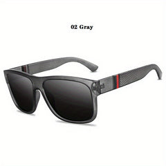 Vintage Large Square Polarized Sunglasses Unisex Driving Fishing UV400