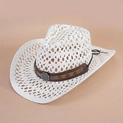 Casual Hollow Boho Straw Hat Summer Sun Hat