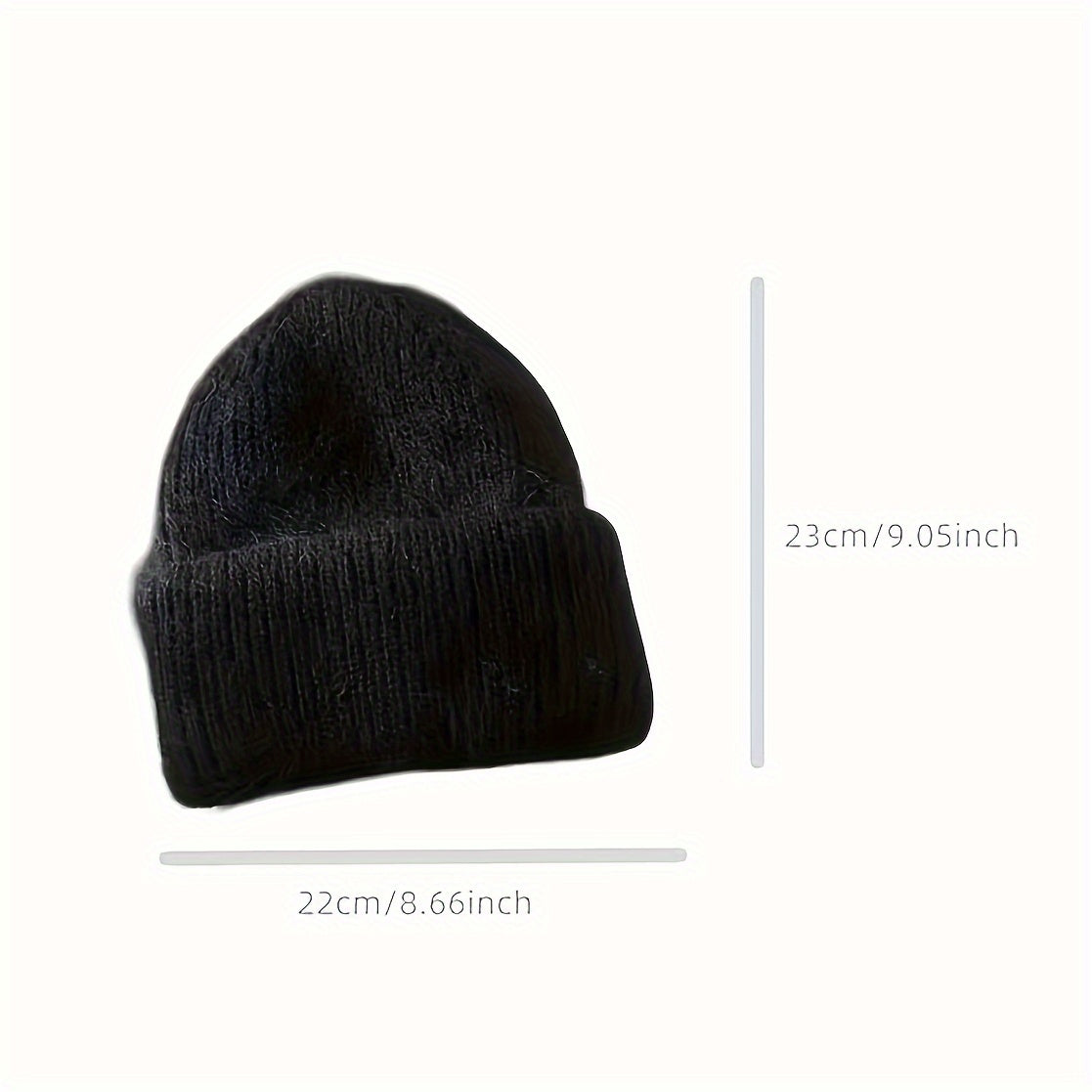 Warm Winter Hat Beanie Solid Adult Head Cover Cap