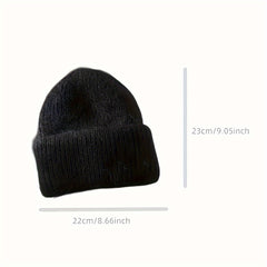 Warm Winter Hat Beanie Solid Adult Head Cover Cap