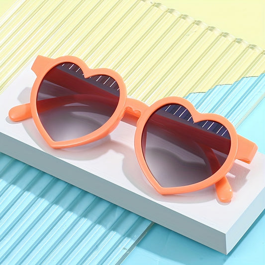 Stylish Macaron Kids Sunglasses Heart Shaped UV Sun Protection Party Eyewear