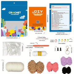 DIY Crochet Puppy Kit with English Instruction Book