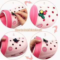 Cartoon Drip Plastic Shoe Buckles 50pcs Pack Shoe Decorations
