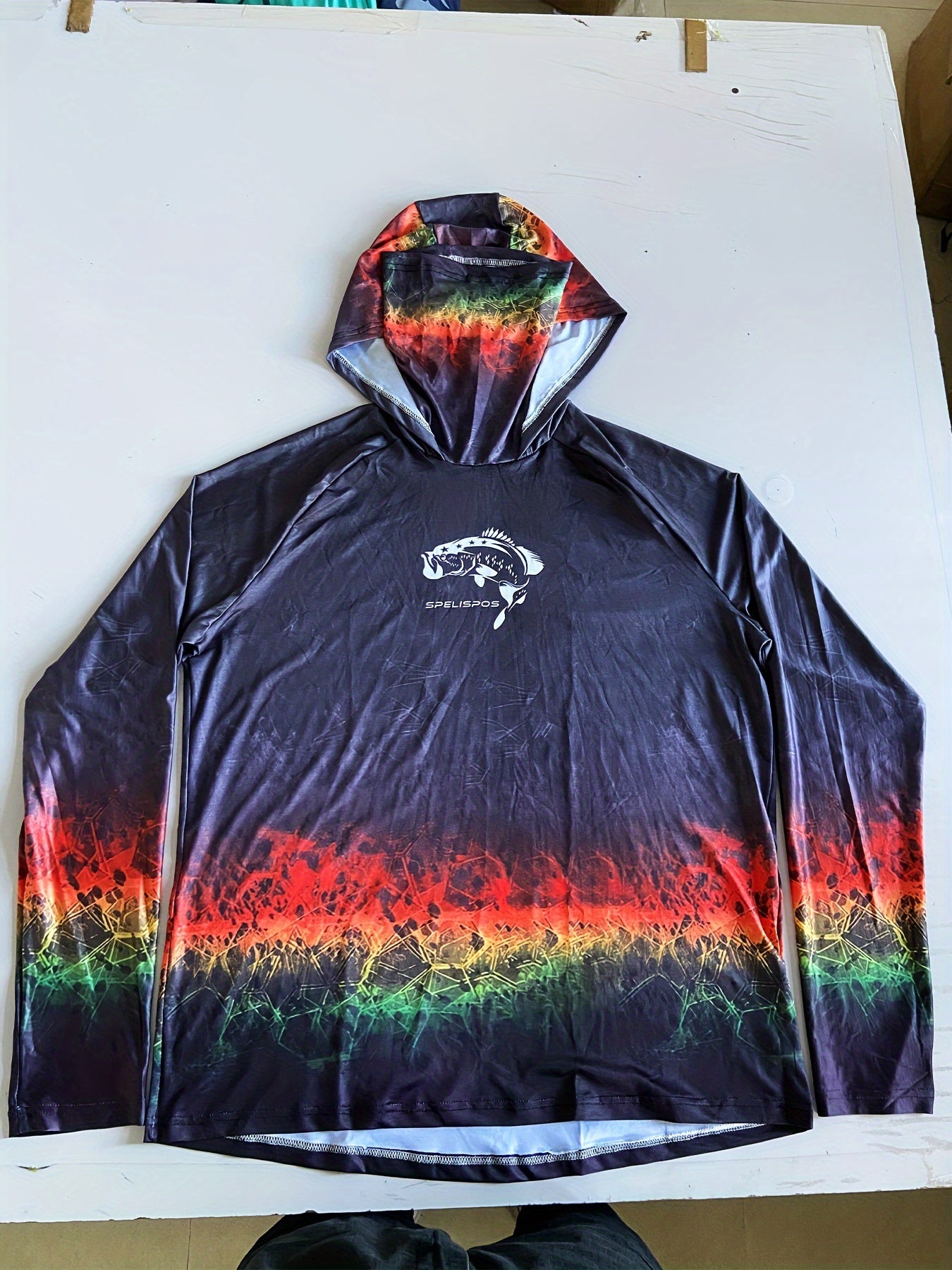 Men's Gradient Hoodie Anti UV Sun Protection Fishing Shirt