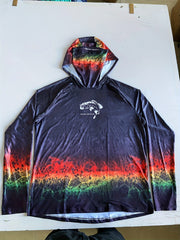 Men's Gradient Hoodie Anti UV Sun Protection Fishing Shirt