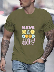 Men's Active Graphic Tee for Summer
