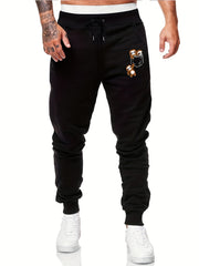 Sloth In Pocket Graphic Drawstring Joggers Men's Sweatpants