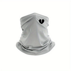 Broken Heart Print Mask Unisex Windproof Neck Gaiter