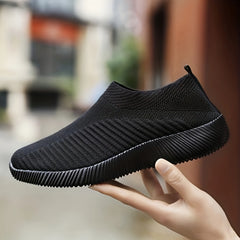 Breathable Lace Up Mesh Sneakers Soft Sole Walking Shoes