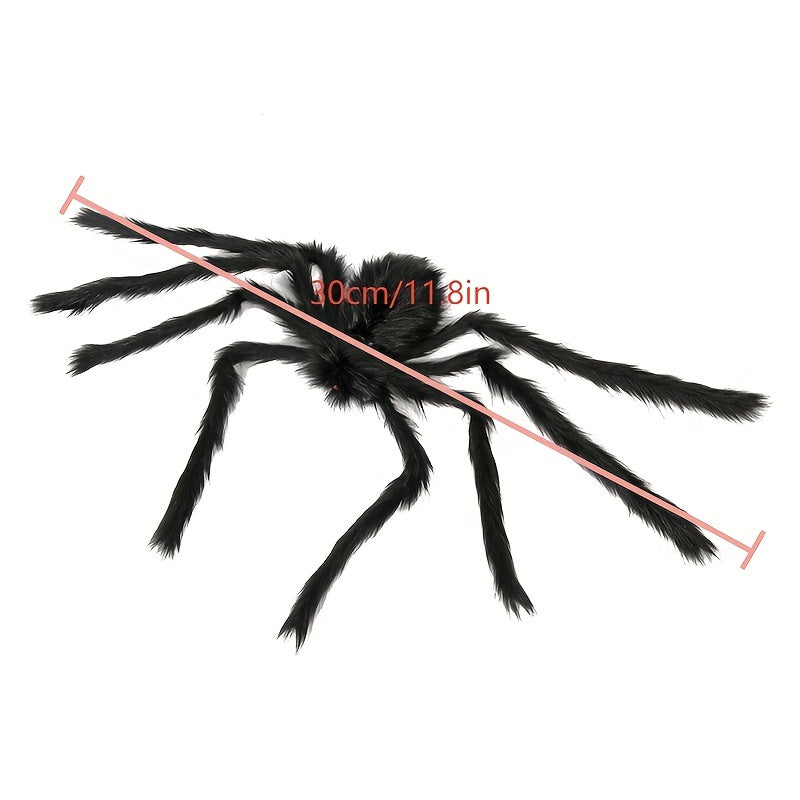 Halloween Spider Web Decoration Props Plush Spider