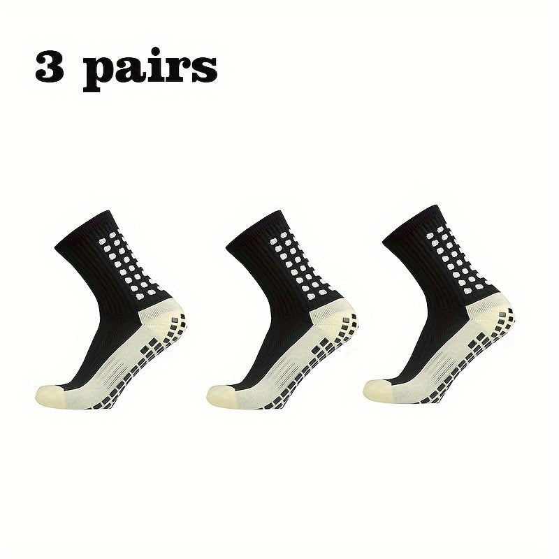 Non Slip Football Socks Crew Grip Socks For Men And Women
