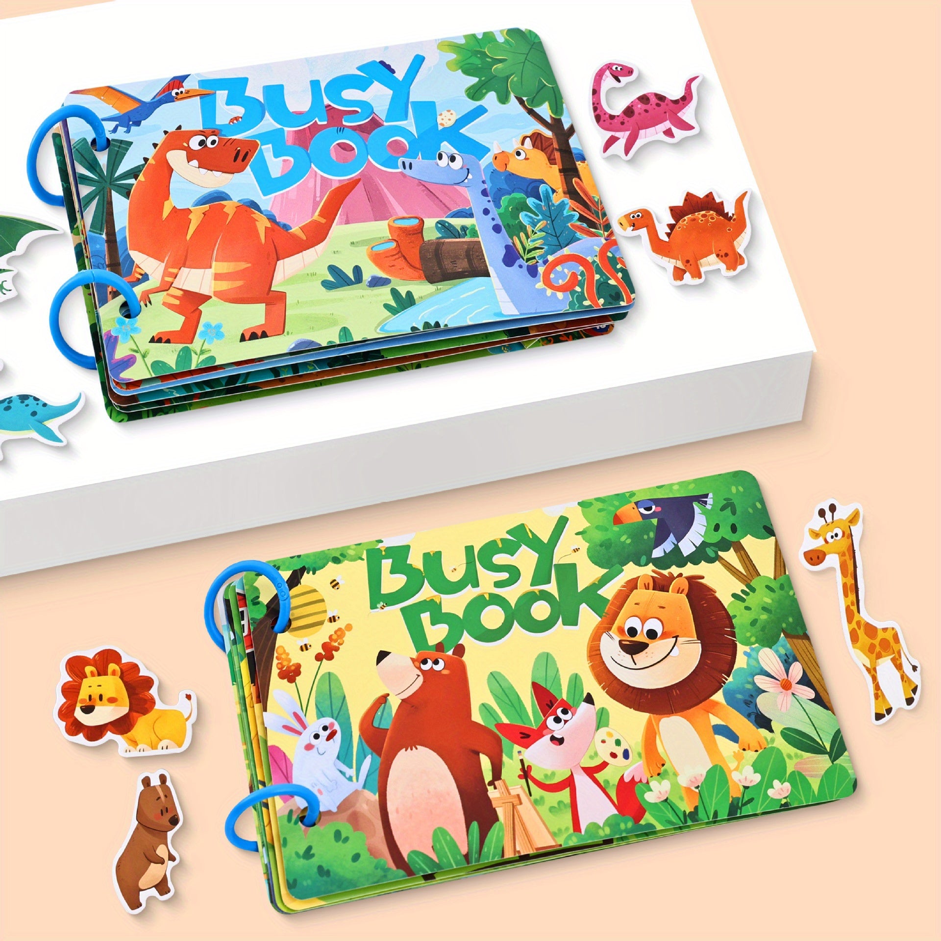 Kids' Quiet Busy Bus Sticker Puzzle Toy Book