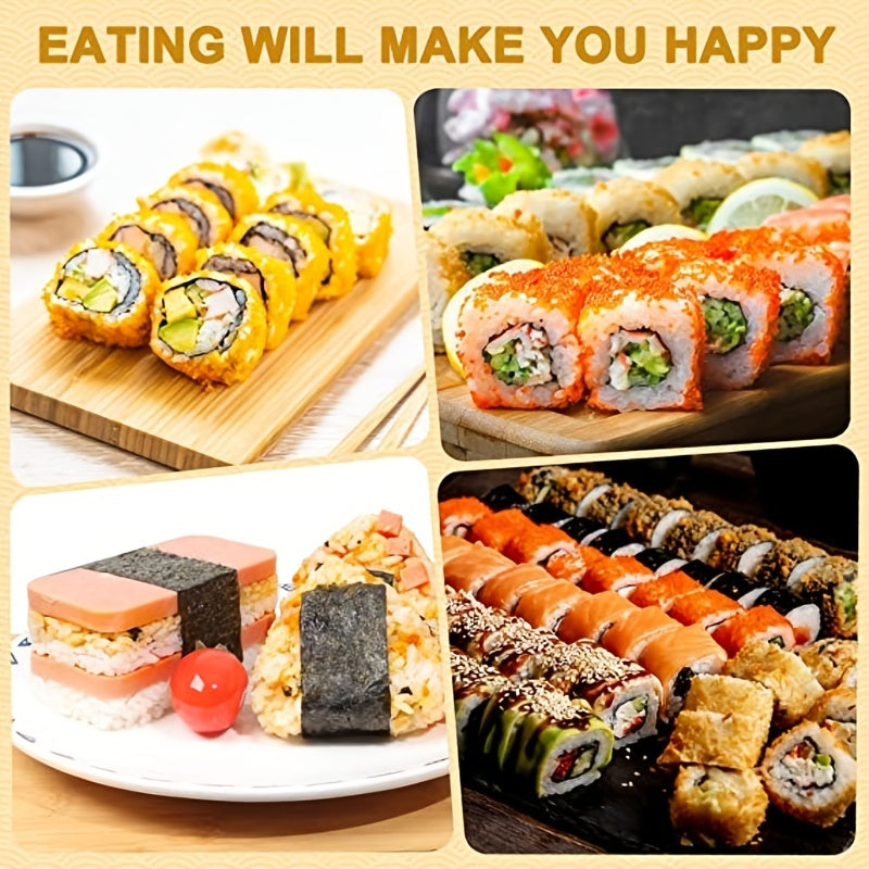 7pcs DIY Sushi Maker Set - Plastic Tool, Rice Mold, Ball Mold