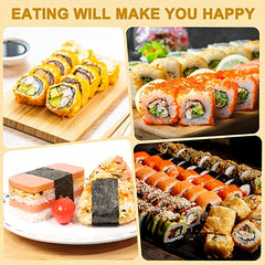 7pcs DIY Sushi Maker Set - Plastic Tool, Rice Mold, Ball Mold