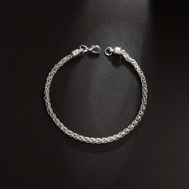 Men's Dragon Claw Buckle Silver Chain Bracelet Gift