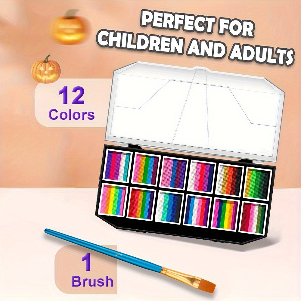 Face and Body Paint Palette Set for Halloween Makeup