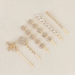 Rhinestone Bobby Pin Side Clip Bangs Clip Head Jewelry Set