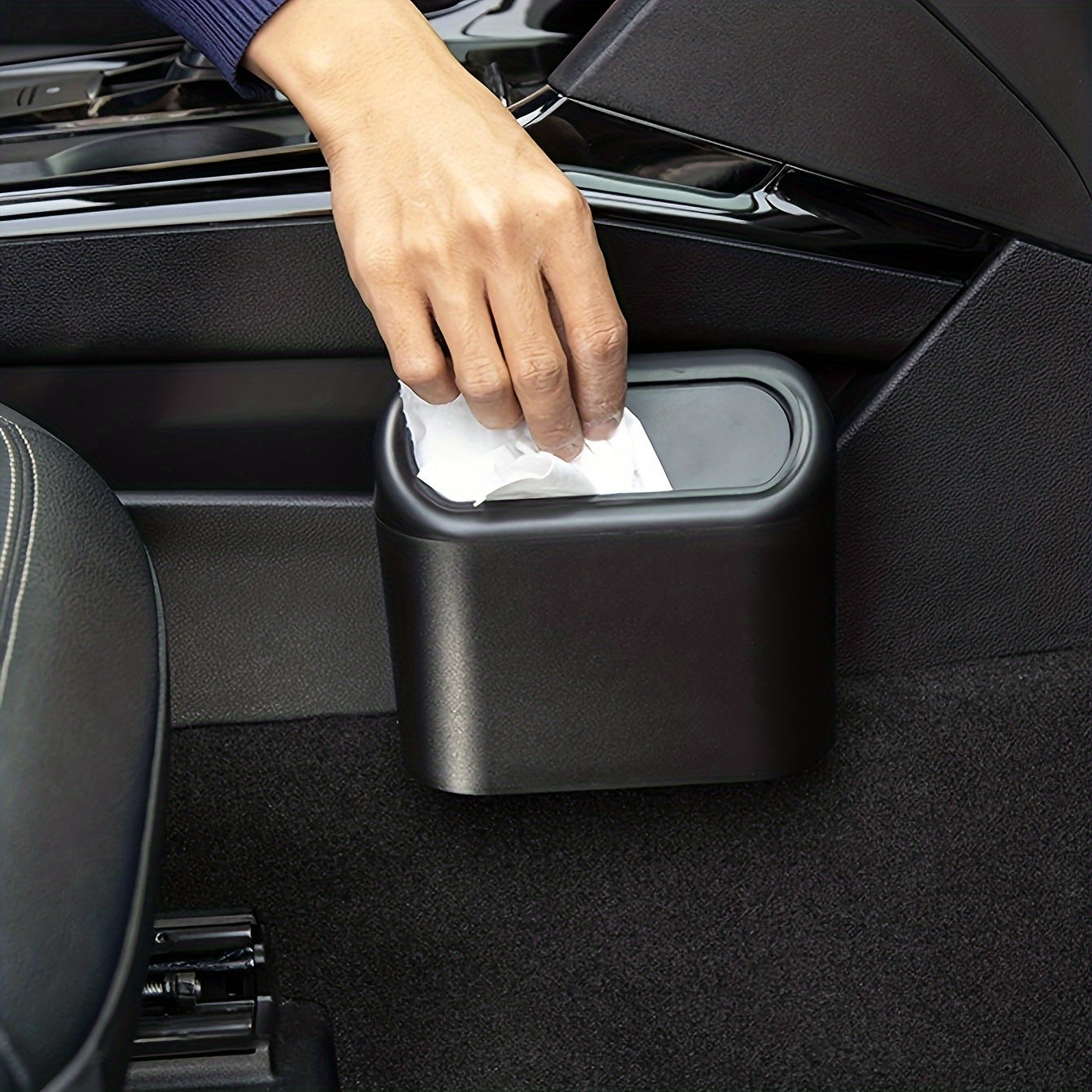 Mini Car Trash Can Storage Box Multiuse for Office Kitchen Home Stylish