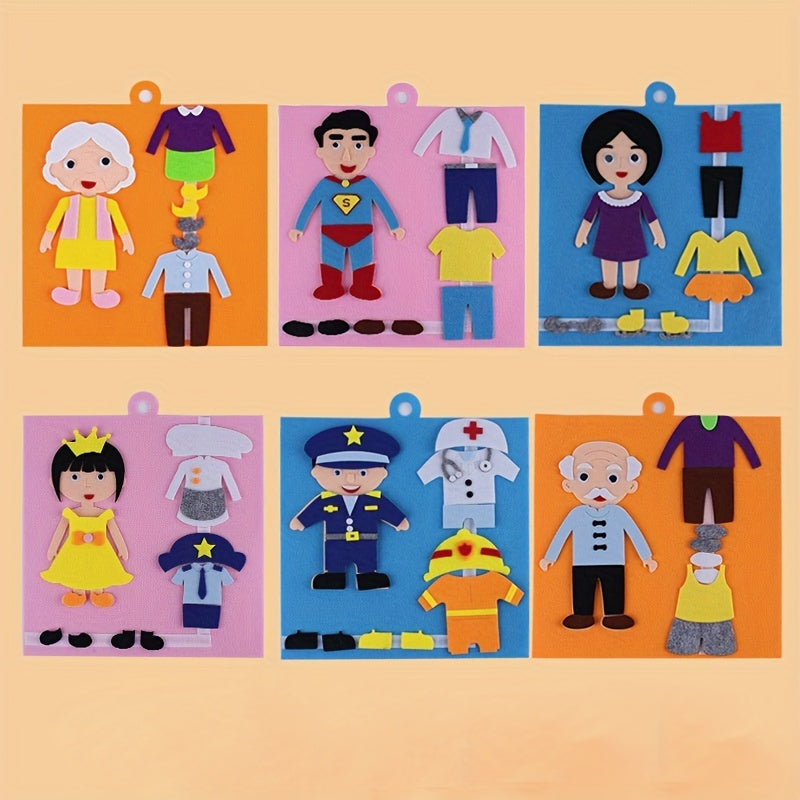 Kindergarten Characters Dress Up Puzzle for Educational Play