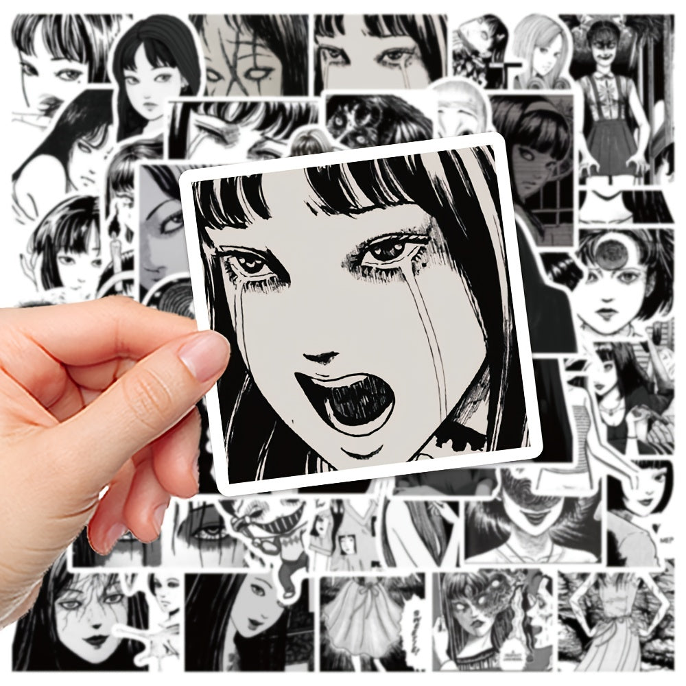 50 Colorful Anime Stickers for Personalizing Your Luggage, Phone, Helmet & More