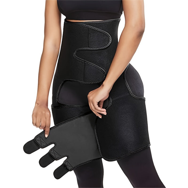 Sweat Waist Support Belt & Thigh Trimmer Body Shaper