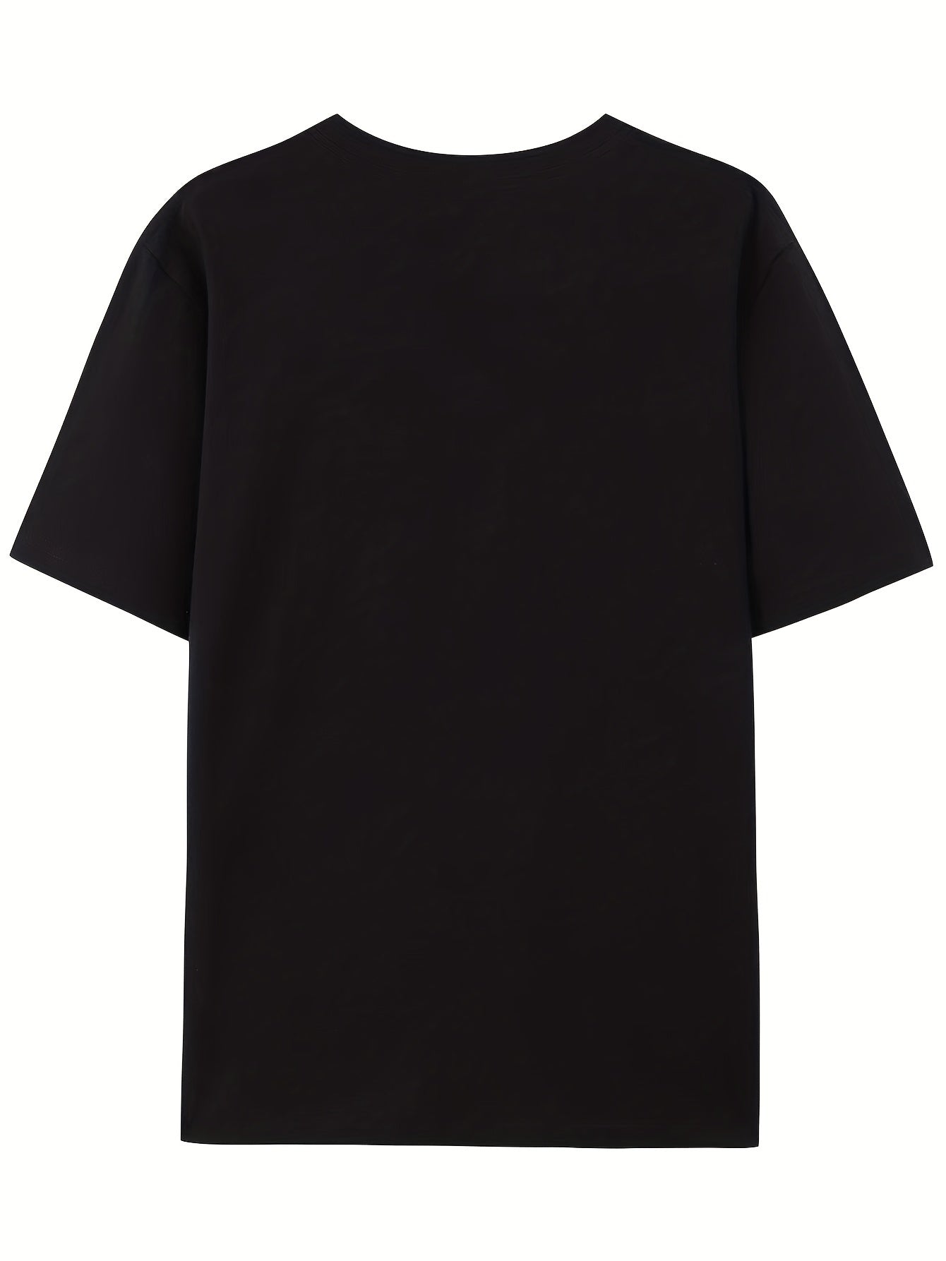Letter Print Round Neck T shirts Stretchy Loose Short Sleeve Graphic Tee