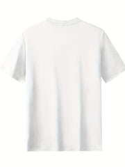 Teddy Bear Print Men's Graphic Crew Neck Tshirt for Summer Vacation