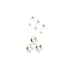 6pcs Set Faux Pearl Waist Pins Scarf Brooches for Women