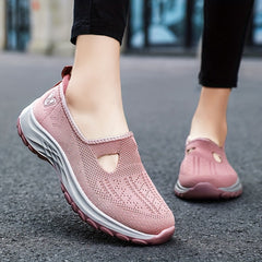 Non-slip Soft Sole Breathable Walking Shoes Slip-On Sporty Sneakers