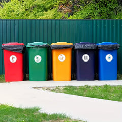 5pcs Recycling Stickers 10 16 Cm Paper Aluminum Plastic Glass Compost Box