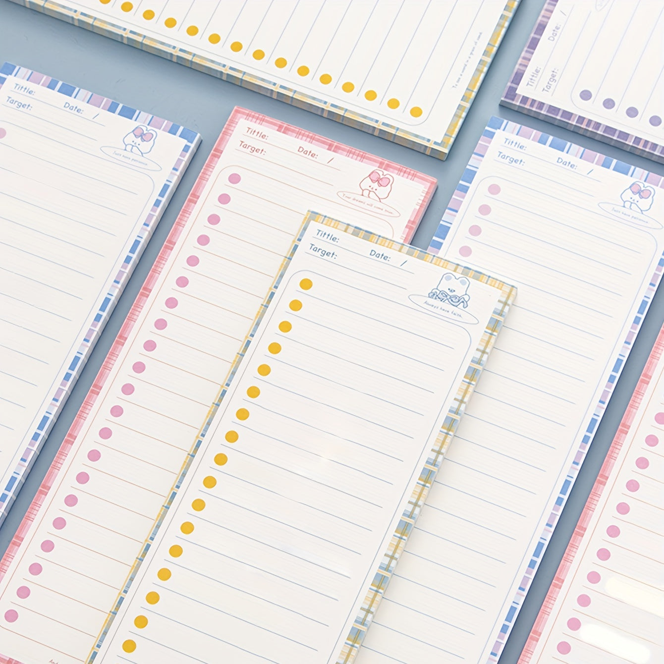 Book Cartoon Long Strip Planner for Students
