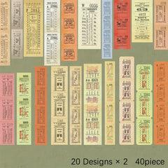 Retro Journal Collage Sticker Pack, 40pcs