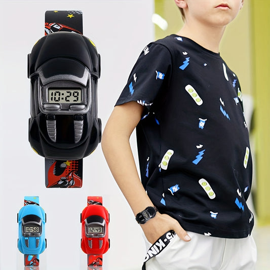 Kids Cartoon Car Electronic Watch