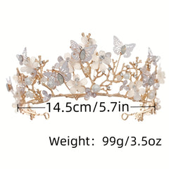 Glitter Rhinestone Crown Bridal Tiara Hair Accessories