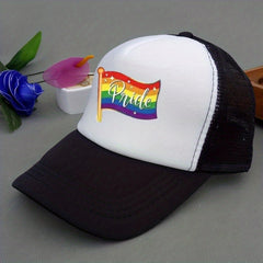 Rainbow Element Net Cap Baseball Cap for Men