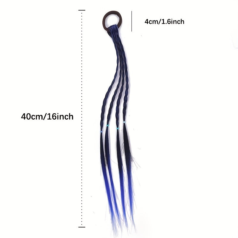 Colorful Braid Wigs Hair Rope Dreadlock Hair Rope Box Braid Hair Accessories