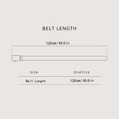 Y Letter Style Auto Buckle Men's Business Casual Leather Belt