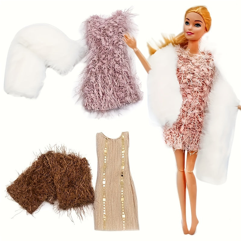Doll Clothes Set 30cm Sweater Coat Cape, Doll Not Included