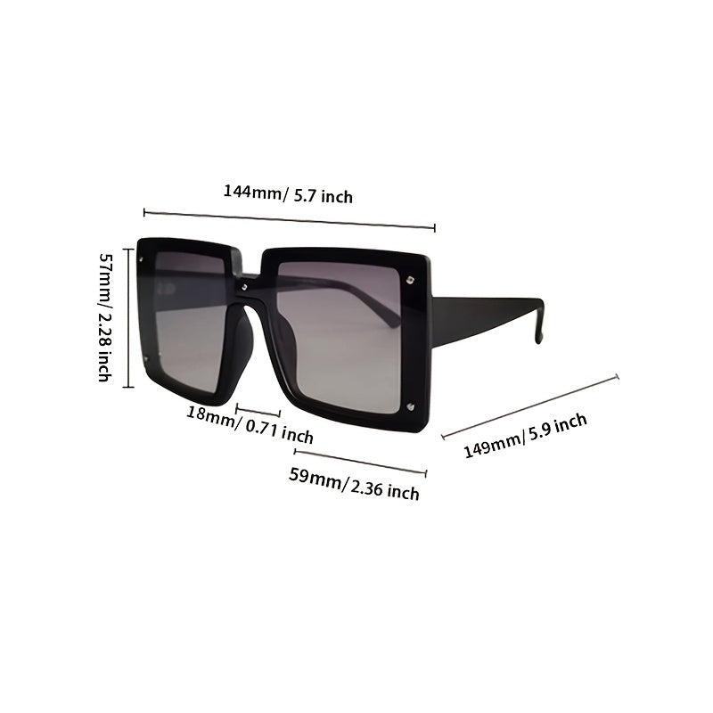 Oversized Square Sunglass Men Women Sun Glasses Eyewear Shades