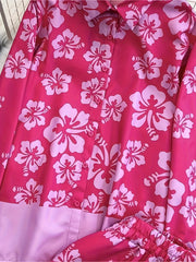  Floral Print Shirt & Pants Two Piece Set