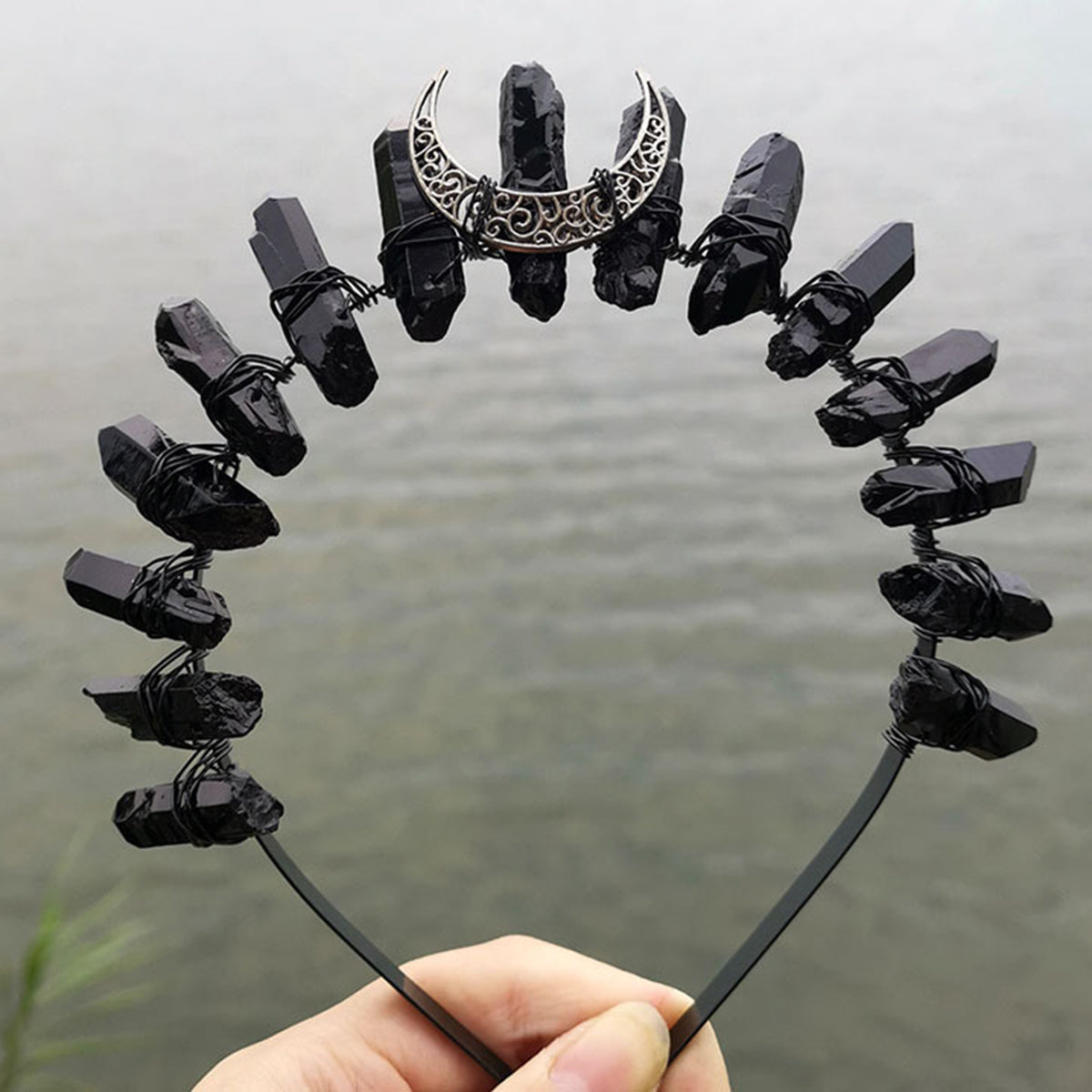 Crystal Crown Hairband Quartz Rhinestone Tiara Mermaid Hair Accessories